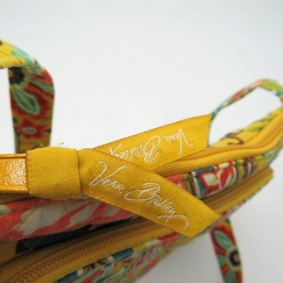 Vera Bradley Purse Provencal Crossbody Bag Yellow Quilted Built In Wallet - Picture 7 of 9
